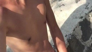 Naked on Public Roadside in Day Light