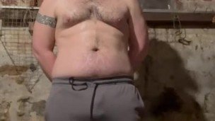 Quick pants piss in basement